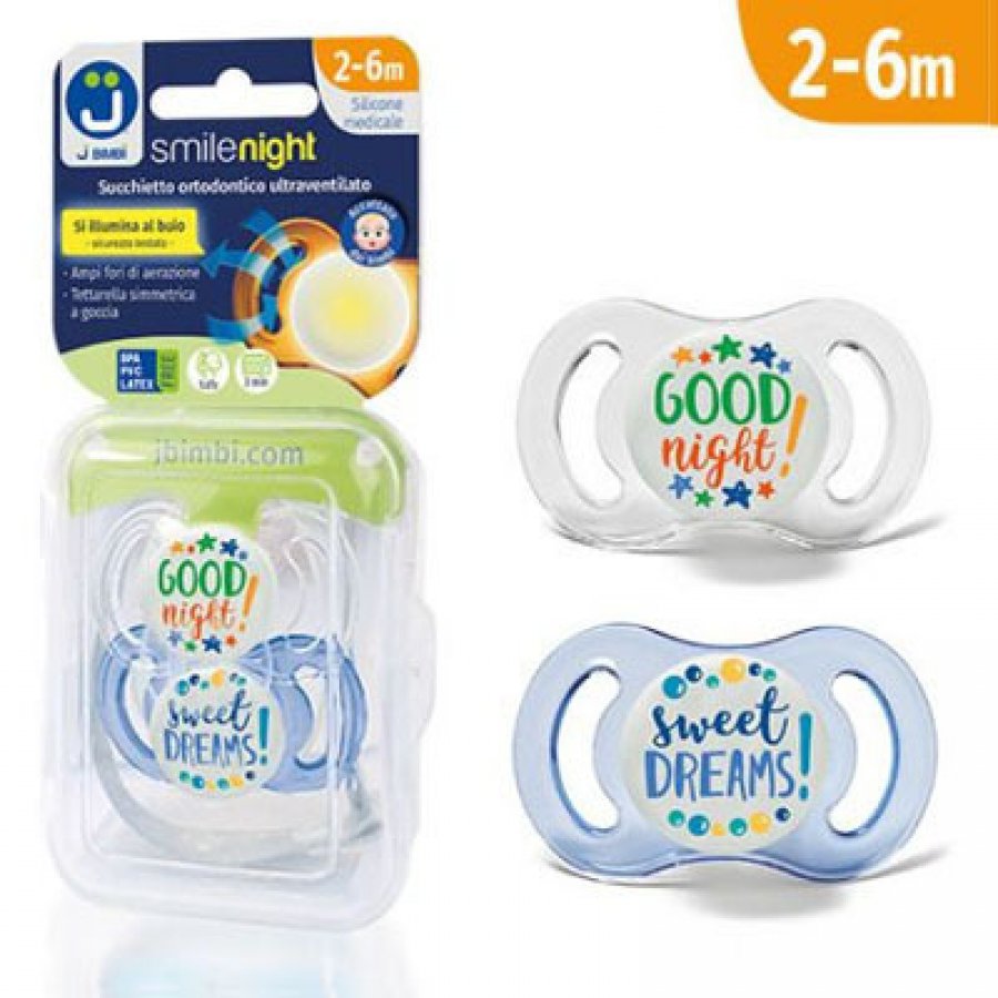 J BIMBI SMILE SUCCHIETTO NIGHT 2-6 MESI 2 PEZZI